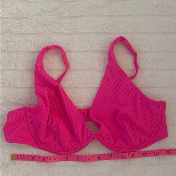 NWT Hollister Apex Pink Ribbed Bikini Top Size Large - Picture 5 of 5